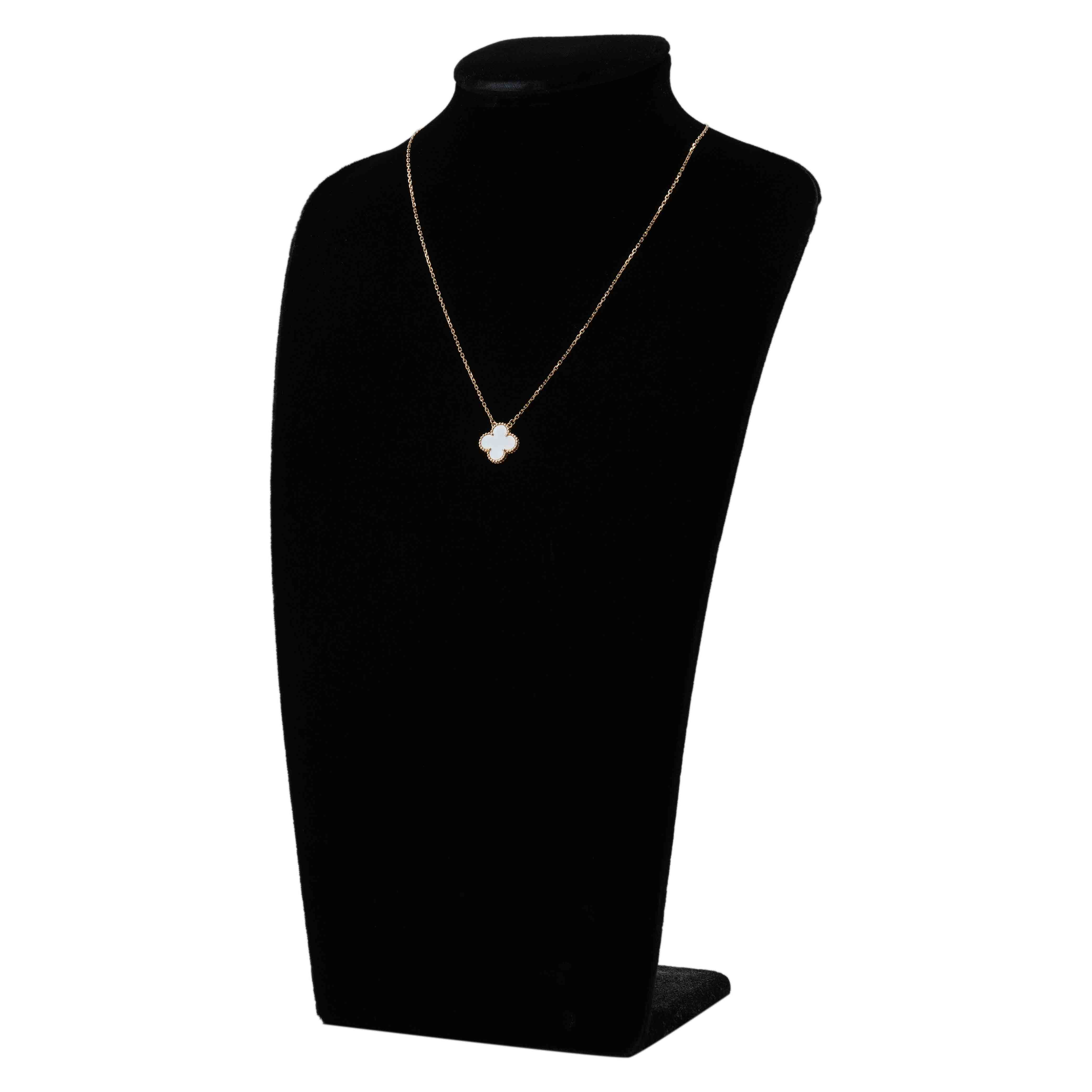 Van Cleef & Arpels(USED)반클리프앤아펠 빈티지 알함브라 네크리스 자개